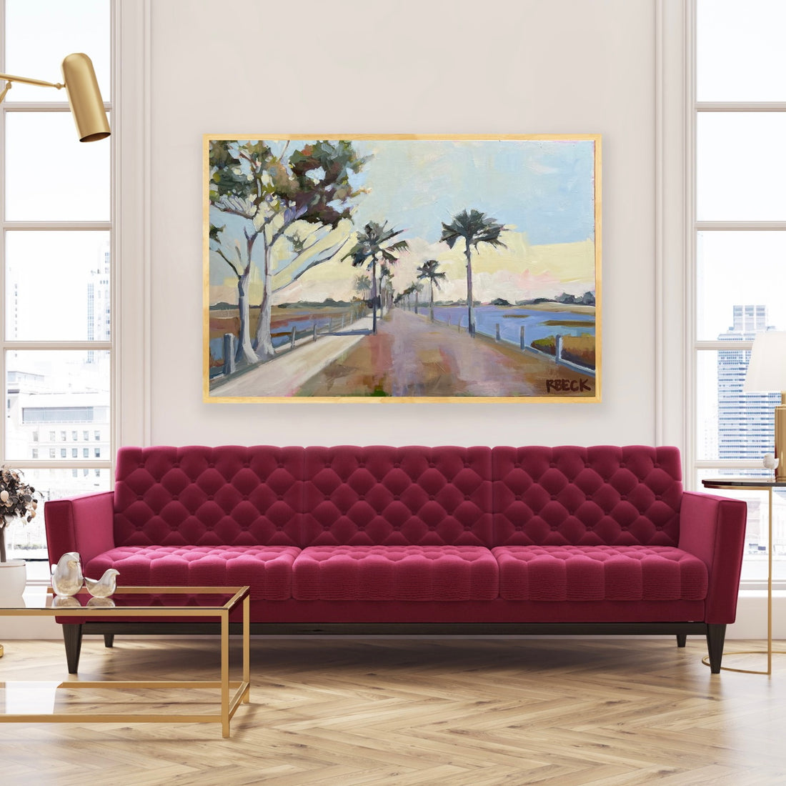 Tips for Hanging Art: Modern Coastal Design & Relaxing Home Decor