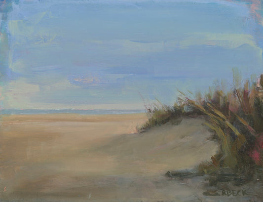 Charleston coastal fine art print of soft dunes and ocean light with an airy, breezy coastal atmosphere by Ryan Beck