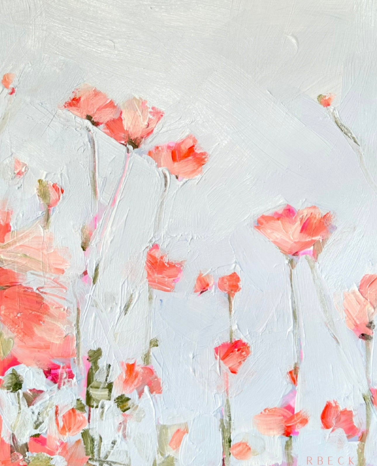 Wildflowers I coastal floral art print by Ryan Beck
